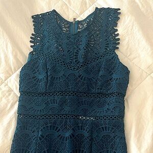NWT Bardot Lace Midi Dress - Deep Teal